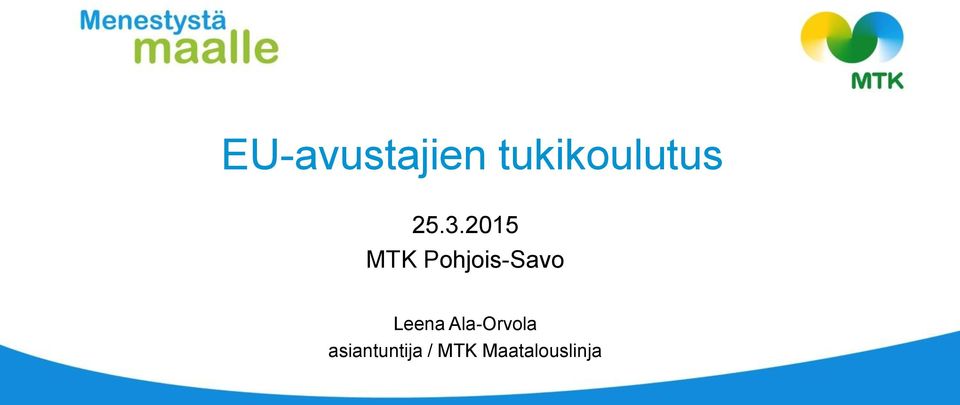 2015 MTK Pohjois-Savo