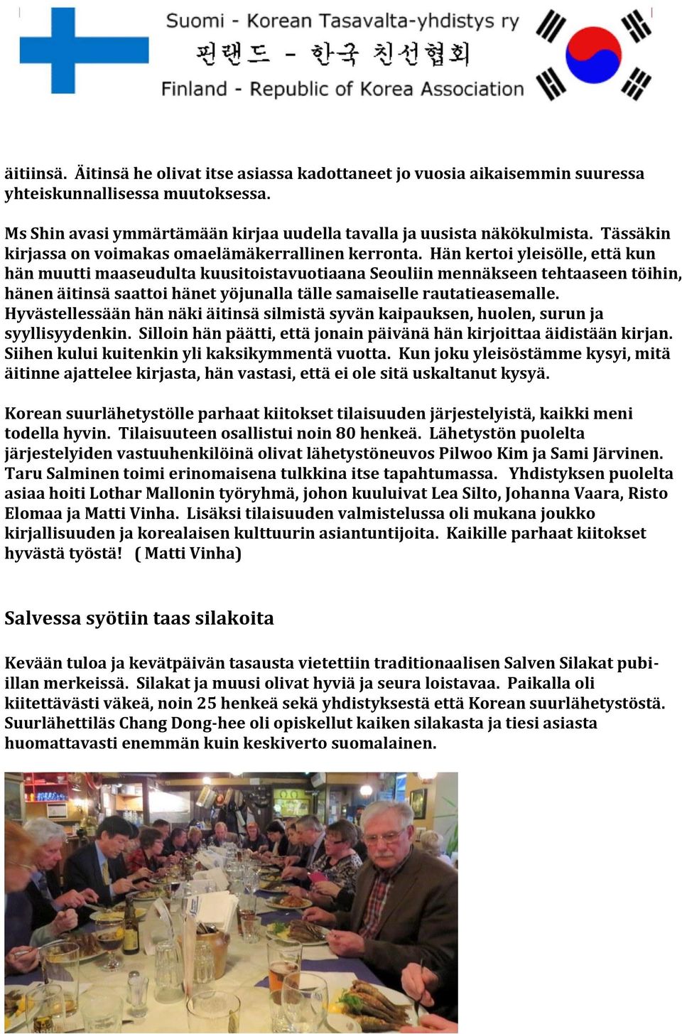 Hän kertoi yleisölle, että kun hän muutti maaseudulta kuusitoistavuotiaana Seouliin mennäkseen tehtaaseen töihin, hänen äitinsä saattoi hänet yöjunalla tälle samaiselle rautatieasemalle.