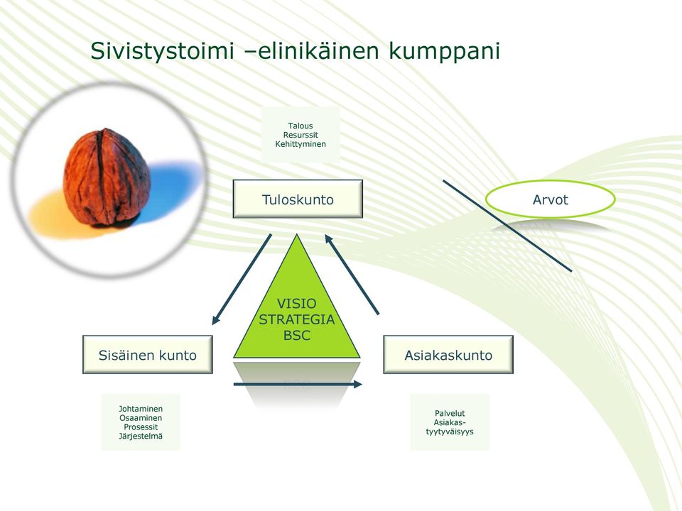 kunto VISIO STRATEGIA BSC Asiakaskunto Johtaminen