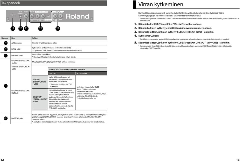 * Kun kuulokkeet on kytketty, kaiuttimesta ei tule ääntä.