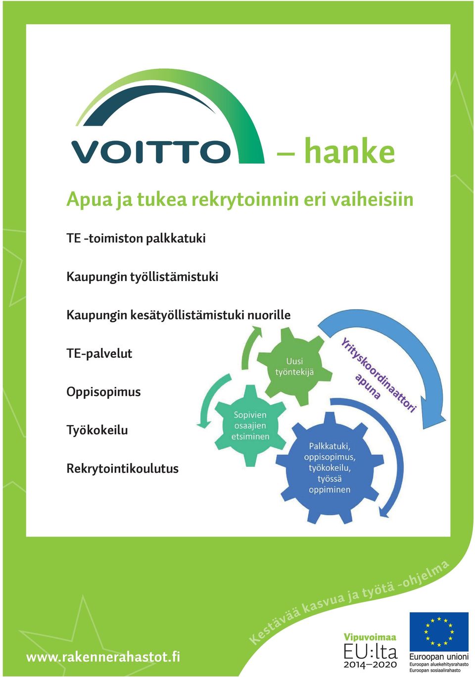 Kaupungin kesätyöllistämistuki nuorille TE-palvelut