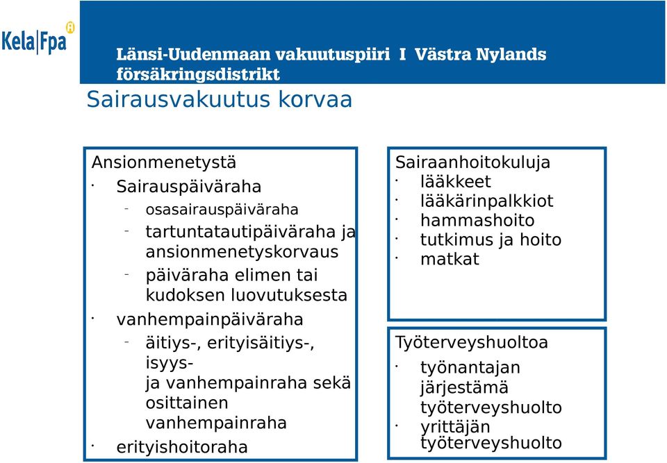 isyysja vanhempainraha sekä osittainen vanhempainraha erityishoitoraha Sairaanhoitokuluja lääkkeet