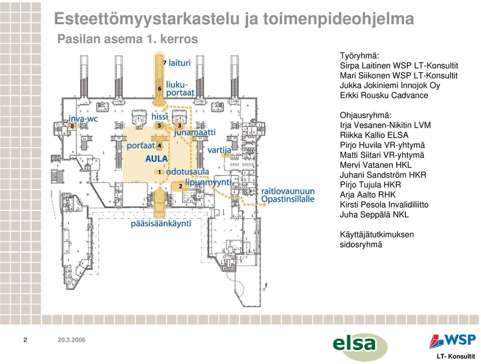 Erkki Rousku Cadvance Ohjausryhmä: Irja Vesanen-Nikitin LVM Riikka Kallio ELSA Pirjo Huvila VR-yhtymä Matti