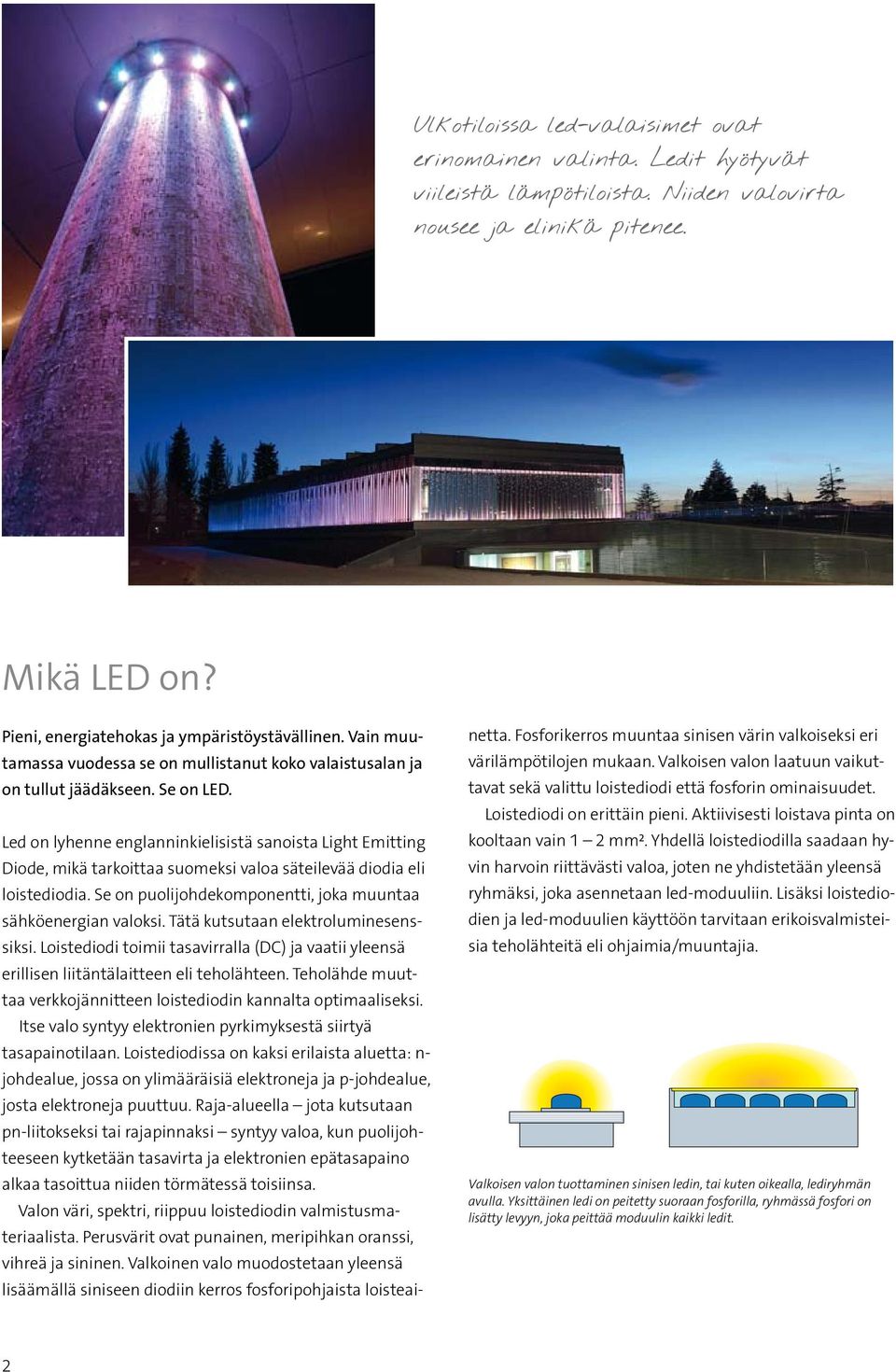 Led on lyhenne englanninkielisistä sanoista Light Emitting Diode, mikä tarkoittaa suomeksi valoa säteilevää diodia eli loistediodia. Se on puolijohdekomponentti, joka muuntaa sähköenergian valoksi.