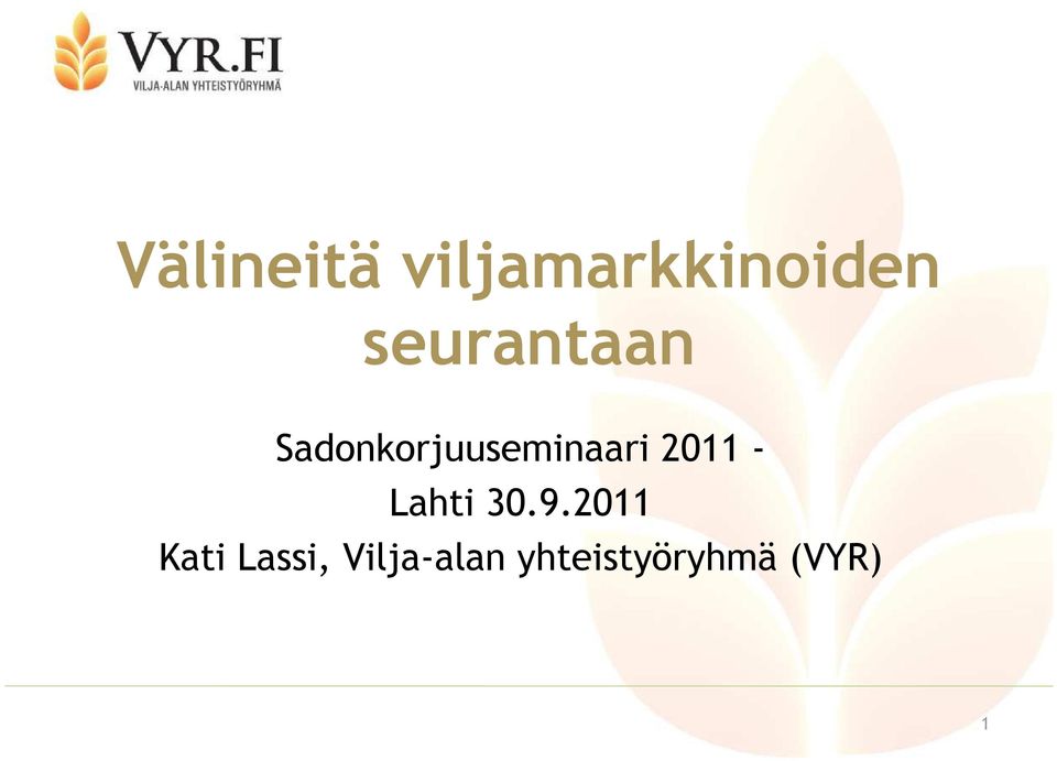 2011 - Lahti 30.9.