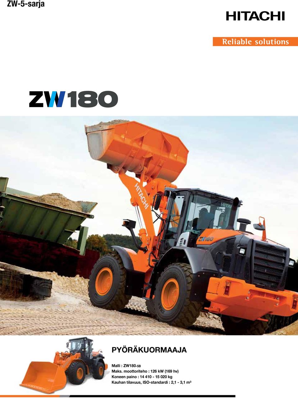 moottoriteho : 126 kw (169 hv) Koneen