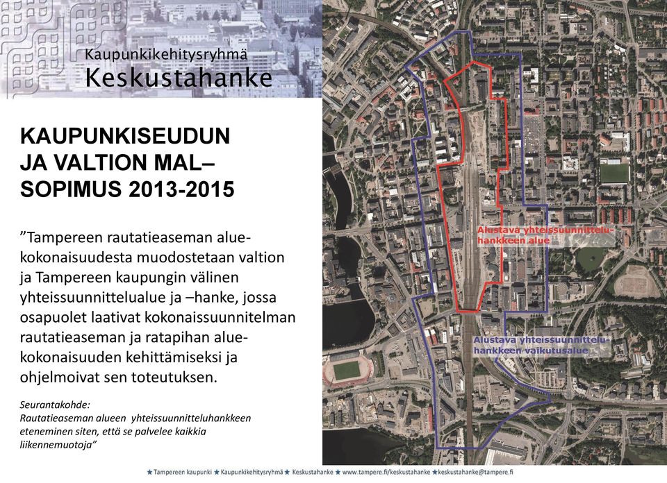 kokonaissuunnitelman rautatieaseman ja ratapihan aluekokonaisuuden kehittämiseksi ja ohjelmoivat sen