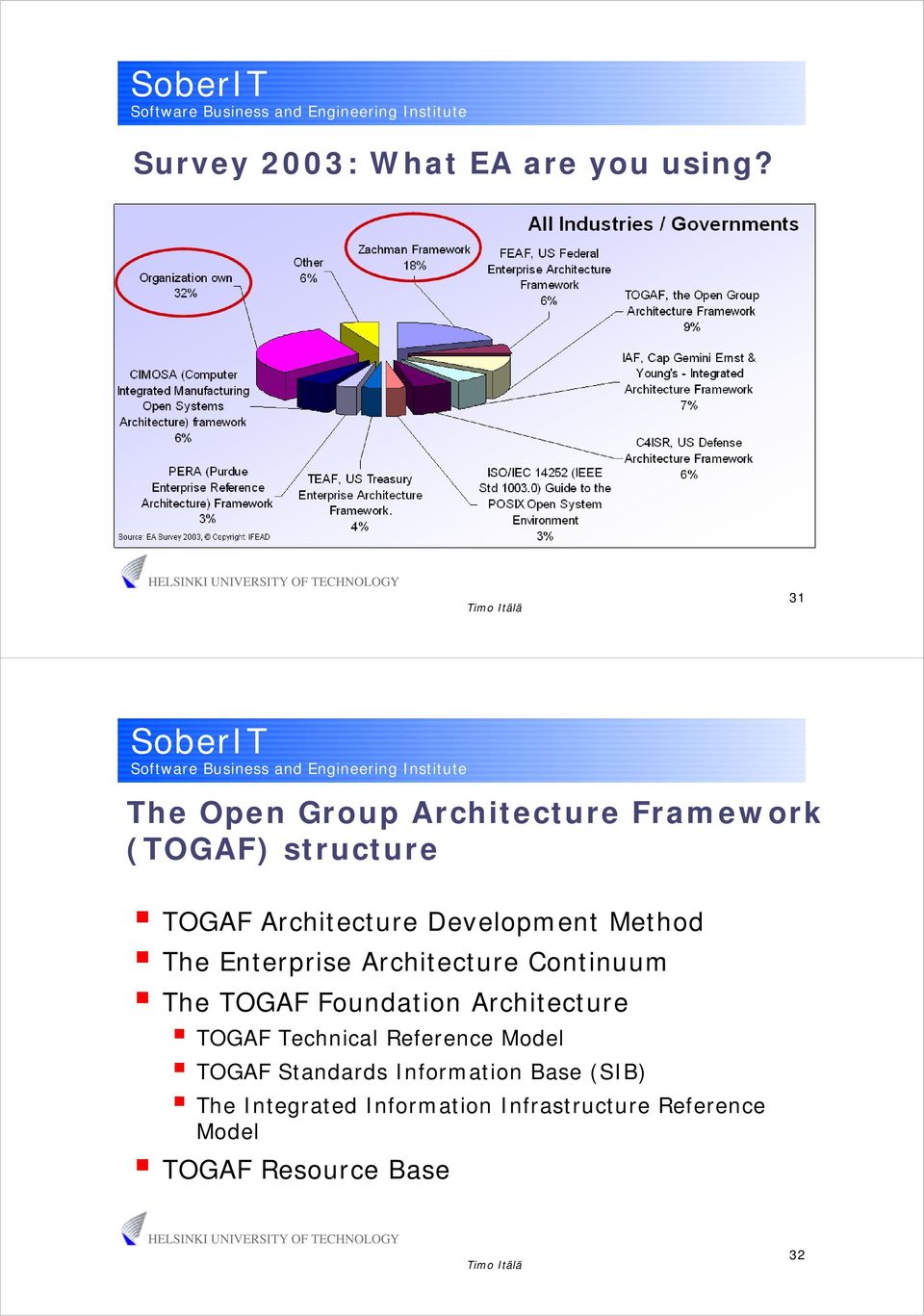 Development Method The Enterprise Architecture Continuum The TOGAF Foundation