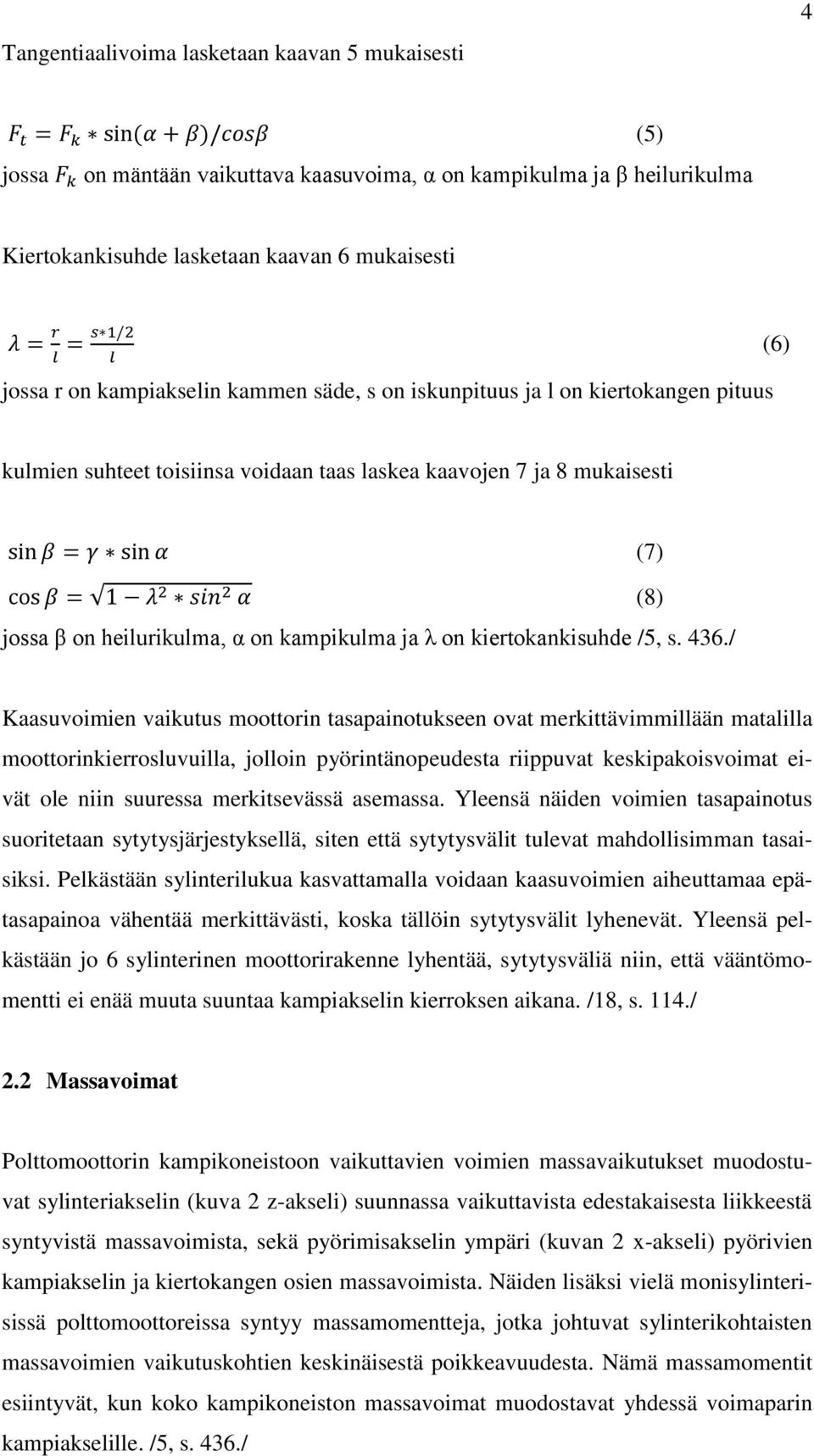 kiertokankisuhde /5, s. 436.