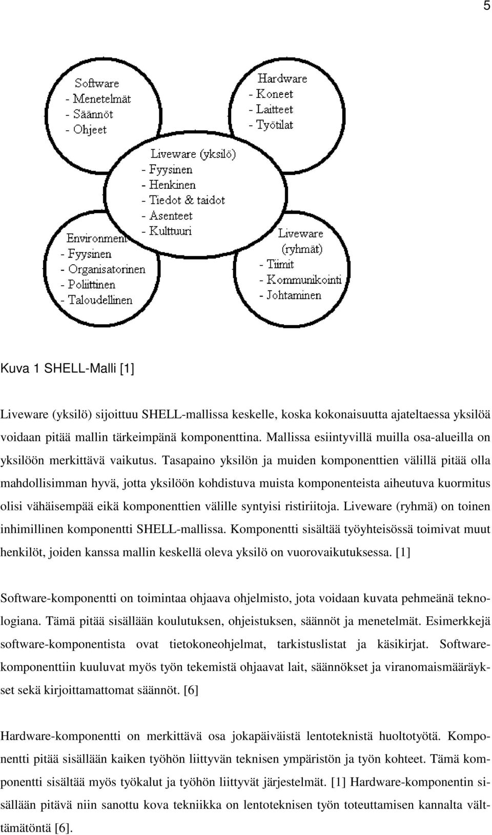 Tasapaino yksilön ja muiden komponenttien välillä pitää olla mahdollisimman hyvä, jotta yksilöön kohdistuva muista komponenteista aiheutuva kuormitus olisi vähäisempää eikä komponenttien välille