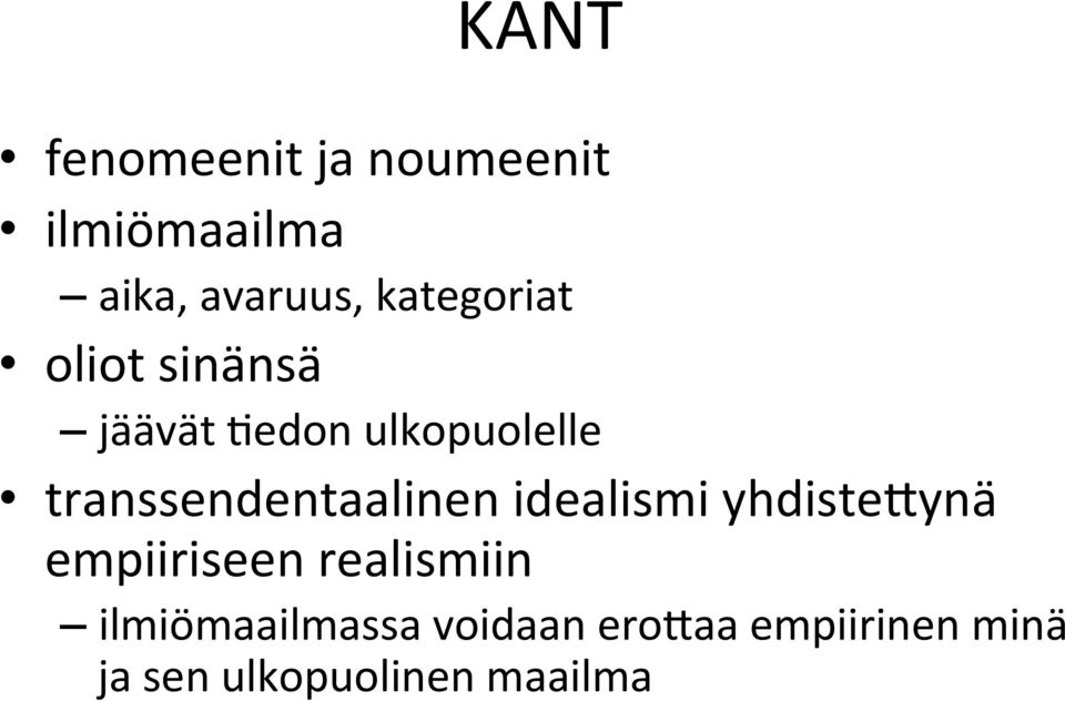 transsendentaalinen idealismi yhdiste\ynä empiiriseen