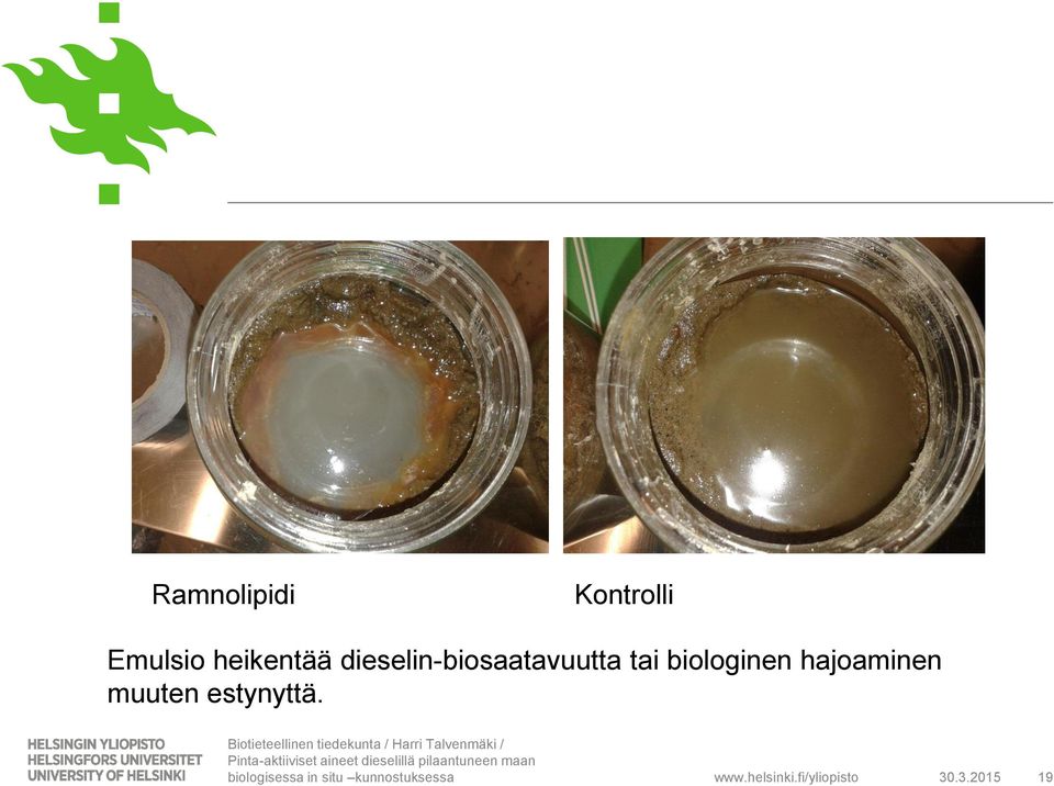 dieselin-biosaatavuutta tai