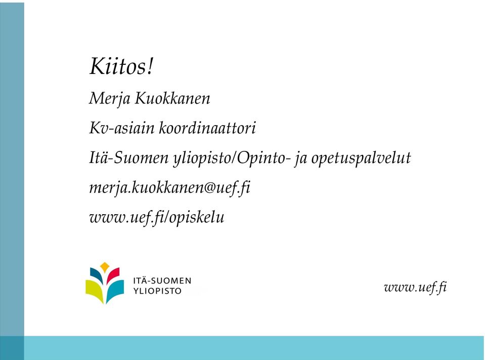 koordinaattori Itä-Suomen