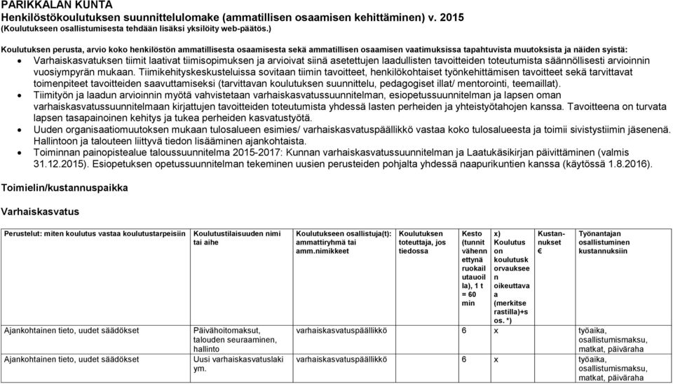tvoitteide toteutumist sääöllisesti rvioii vuosiympyrä muk.