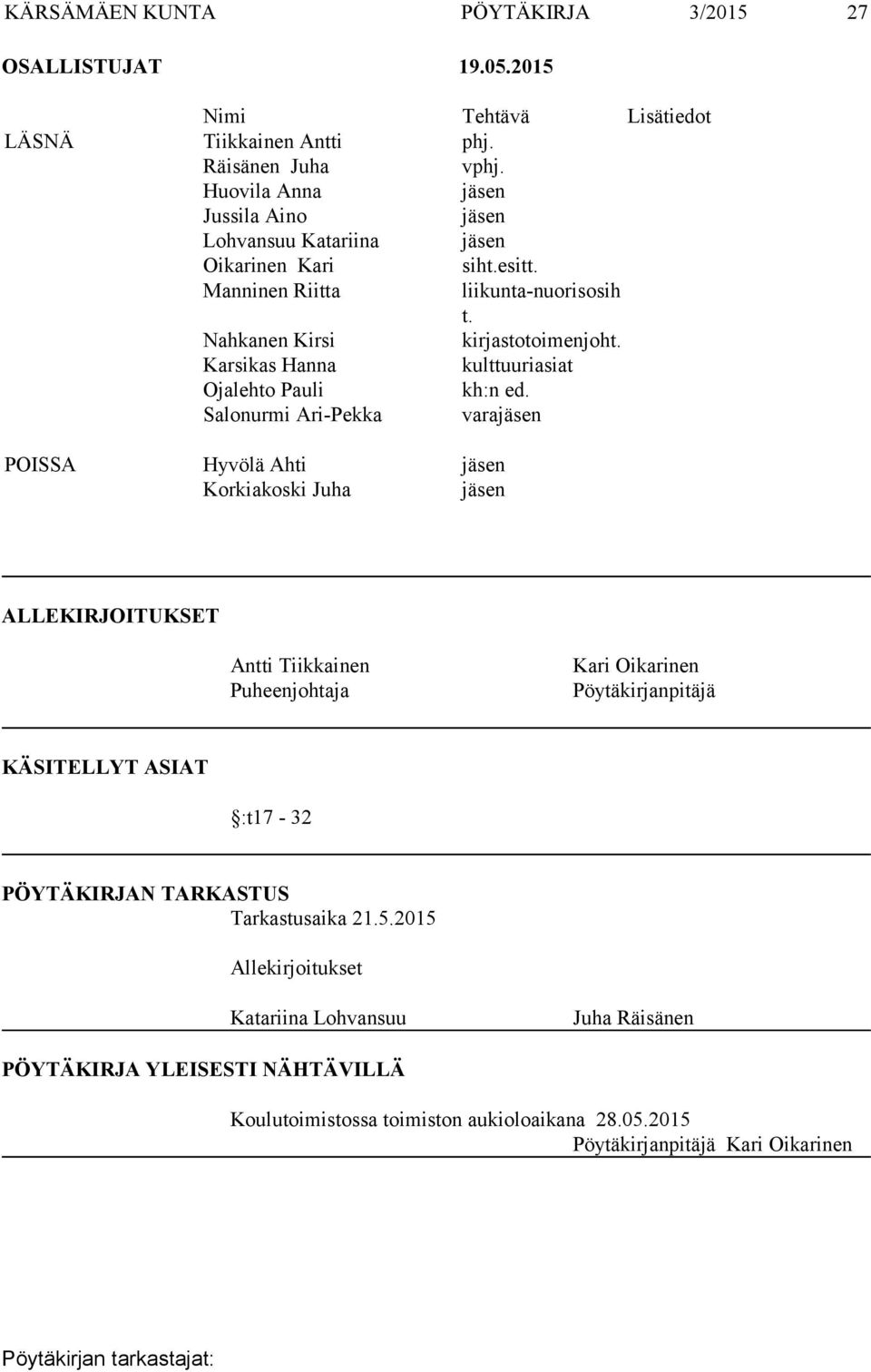 Karsikas Hanna kulttuuriasiat Ojalehto Pauli kh:n ed.
