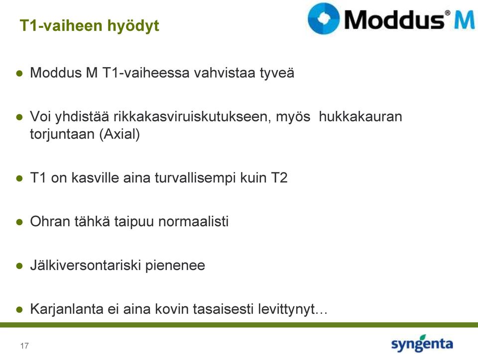 kasville aina turvallisempi kuin T2 Ohran tähkä taipuu normaalisti