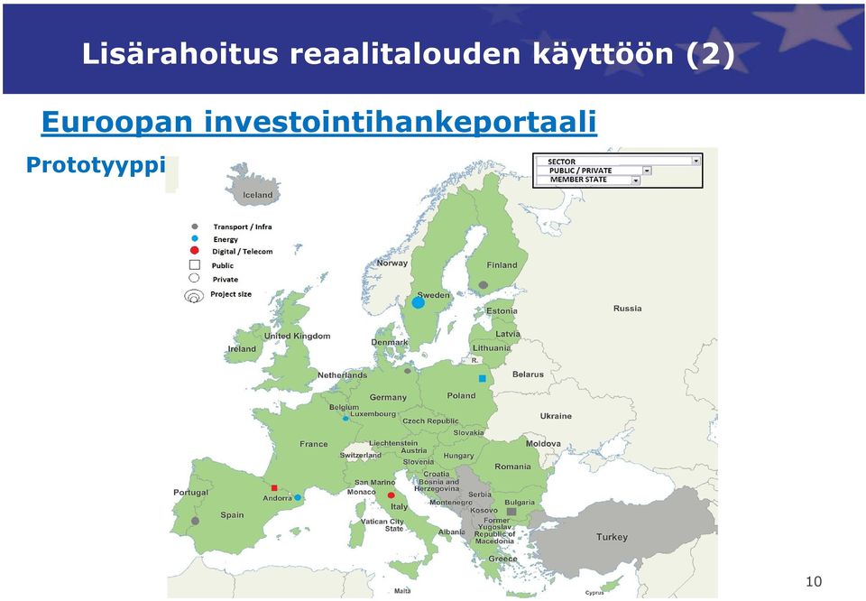 käyttöön (2) Euroopan