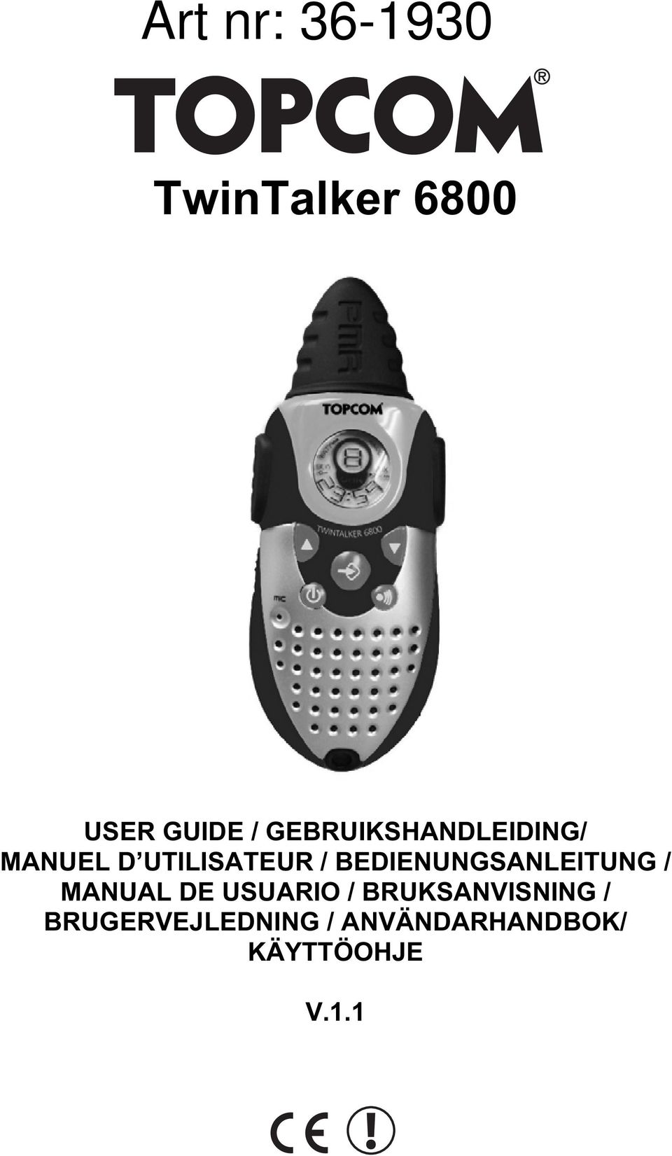 BEDIENUNGSANLEITUNG / MANUAL DE USUARIO /
