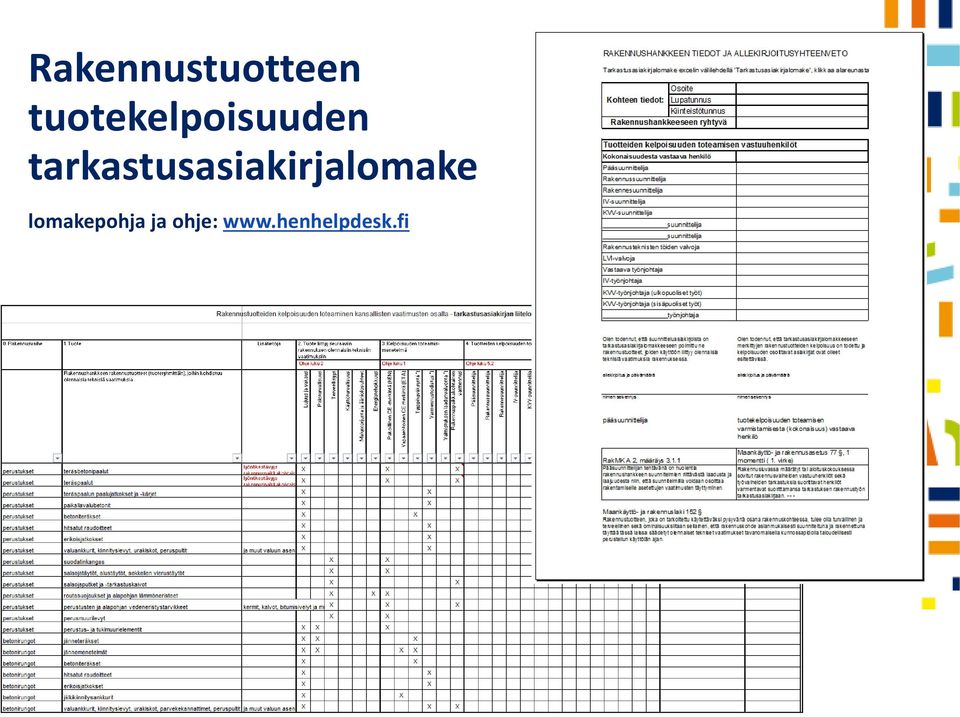 tarkastusasiakirjalomake