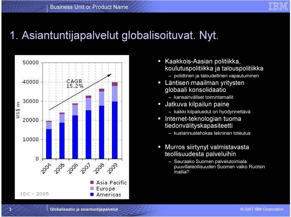 yritysten globaali konsolidaatio kansainväliset toimintamallit Jatkuva kilpailun paine kaikki kilpailuedut on hyödynnettävä