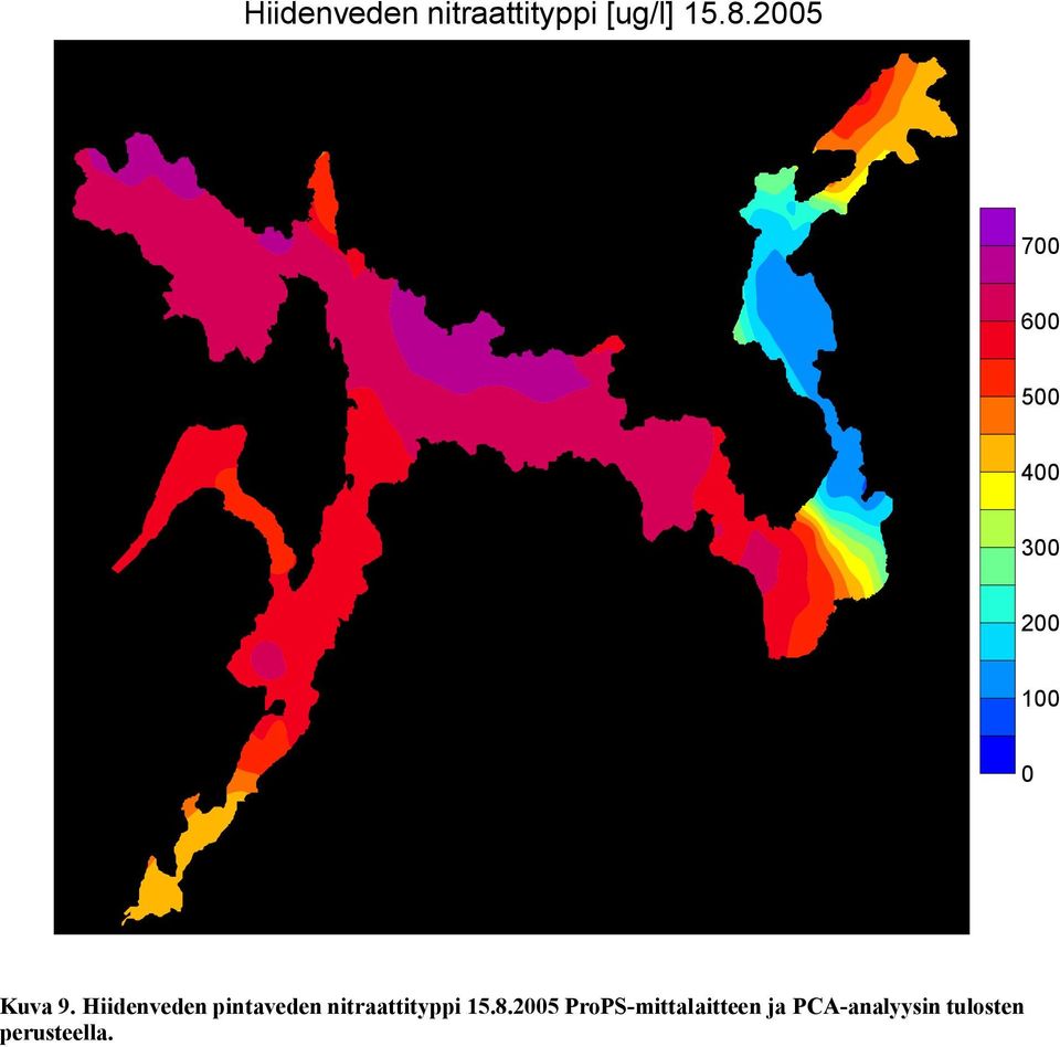 Hiidenveden pintaveden nitraattityppi 15.8.