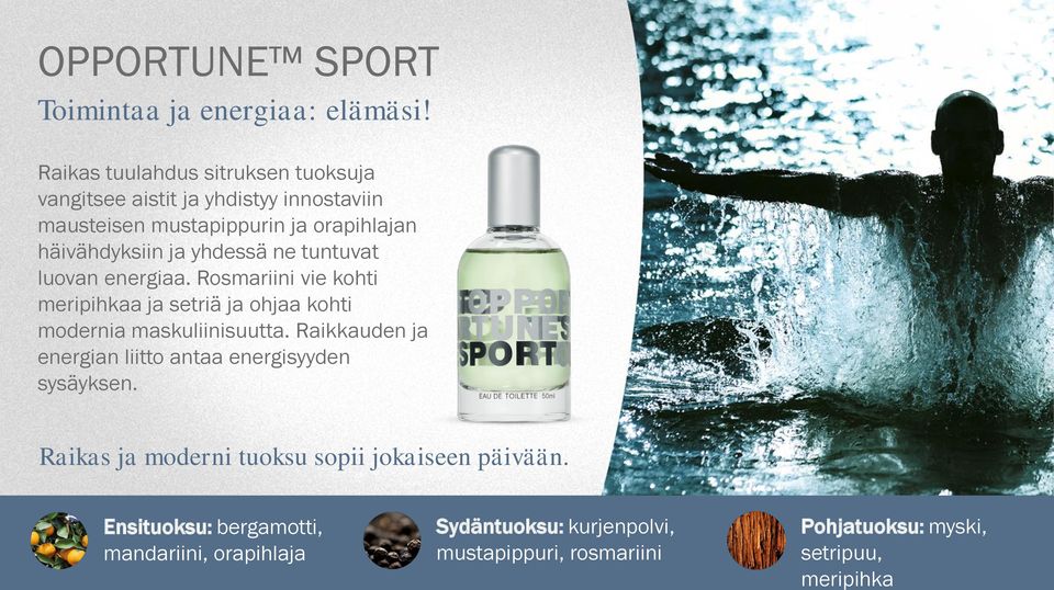 yhdessä ne tuntuvat luovan energiaa. Rosmariini vie kohti meripihkaa ja setriä ja ohjaa kohti modernia maskuliinisuutta.