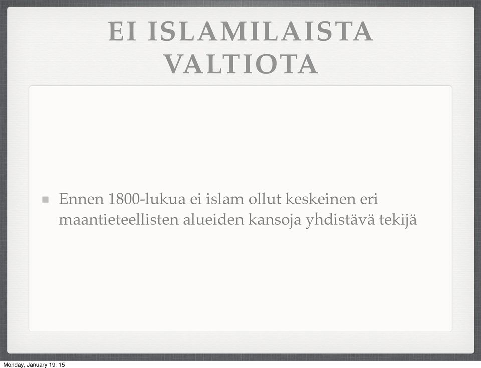 keskeinen eri