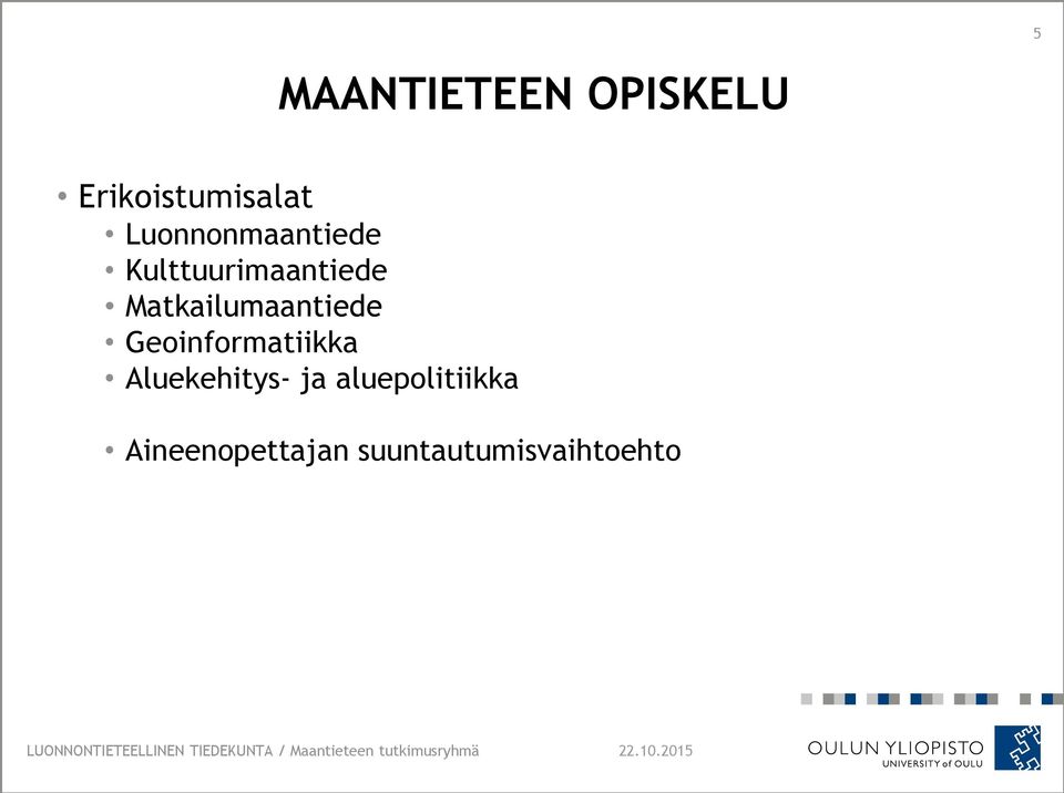 Matkailumaantiede Geoinformatiikka