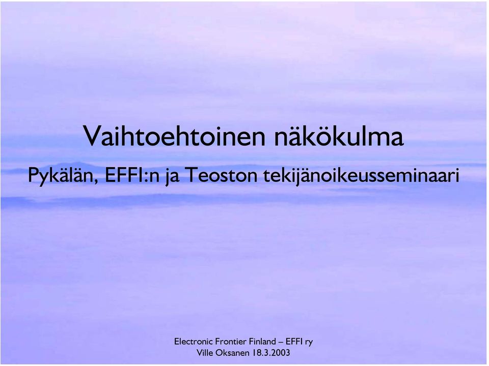 EFFI:n ja Teoston
