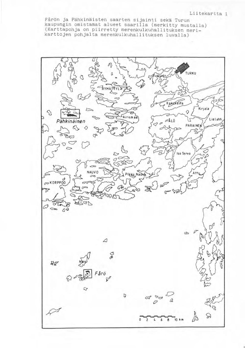 (Karttapohja on piirretty merenkulkuhallituksen merikar ttojen
