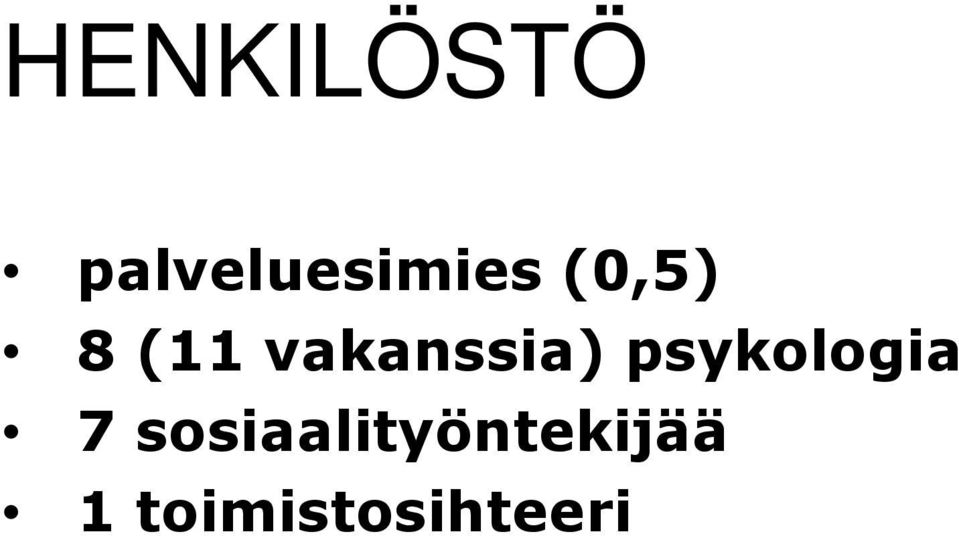 (11 vakanssia)