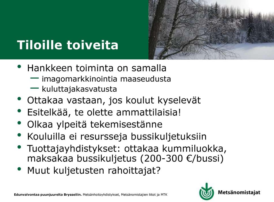 ammattilaisia!