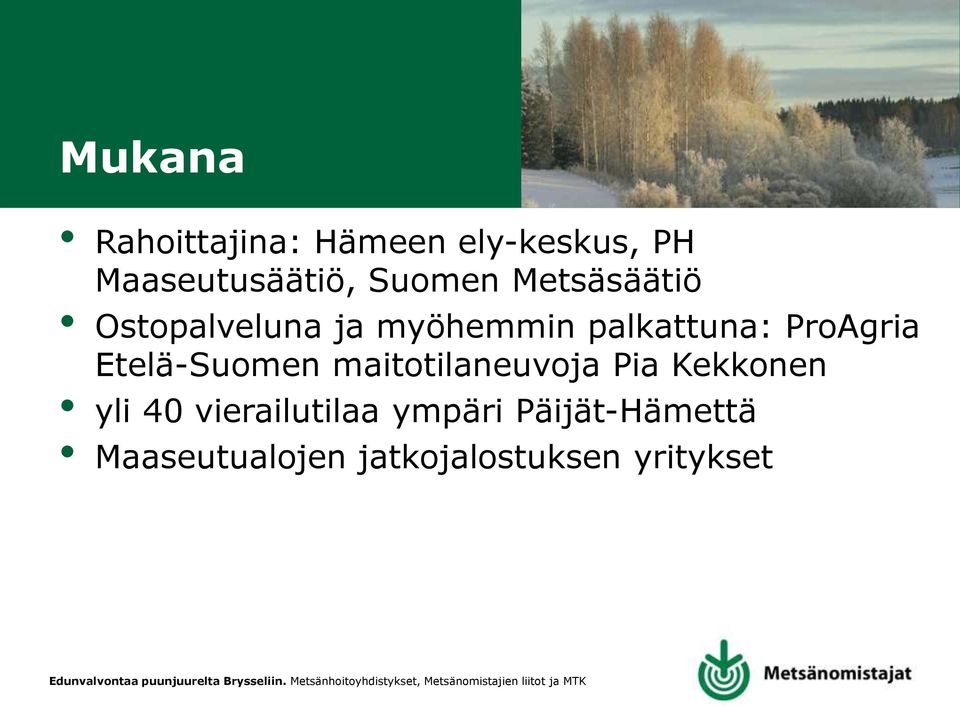 ProAgria Etelä-Suomen maitotilaneuvoja Pia Kekkonen yli 40