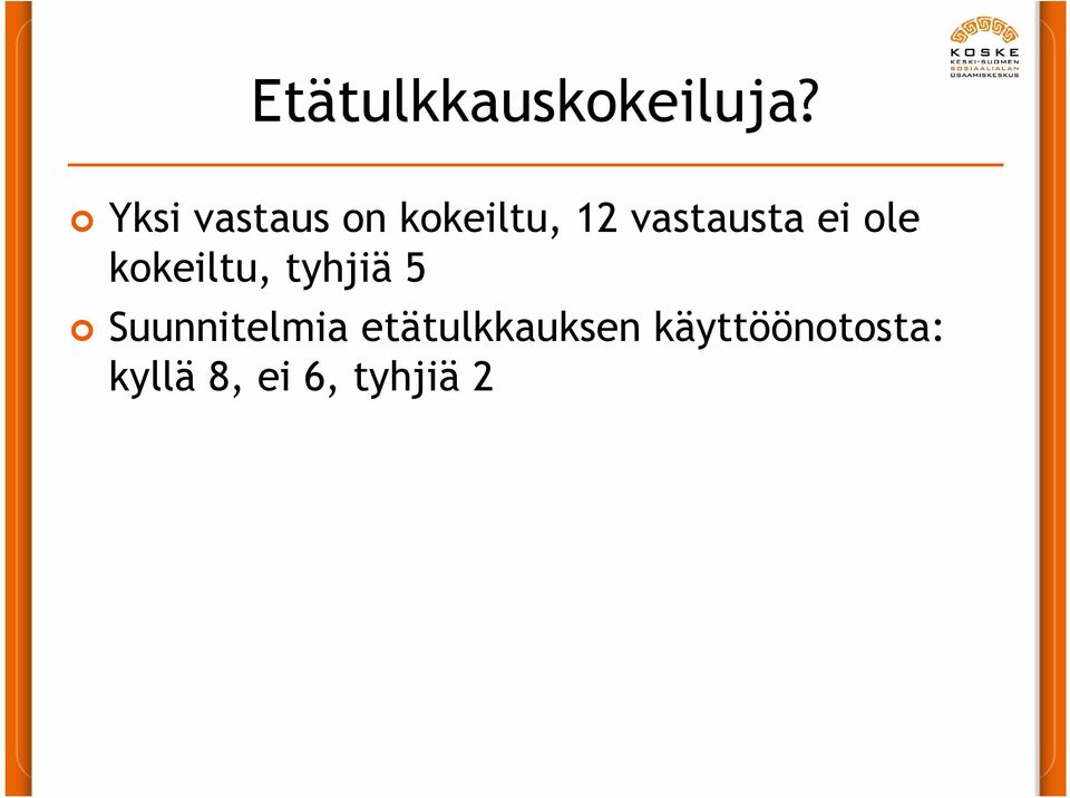 ei ole kokeiltu, tyhjiä 5 Suunnitelmia