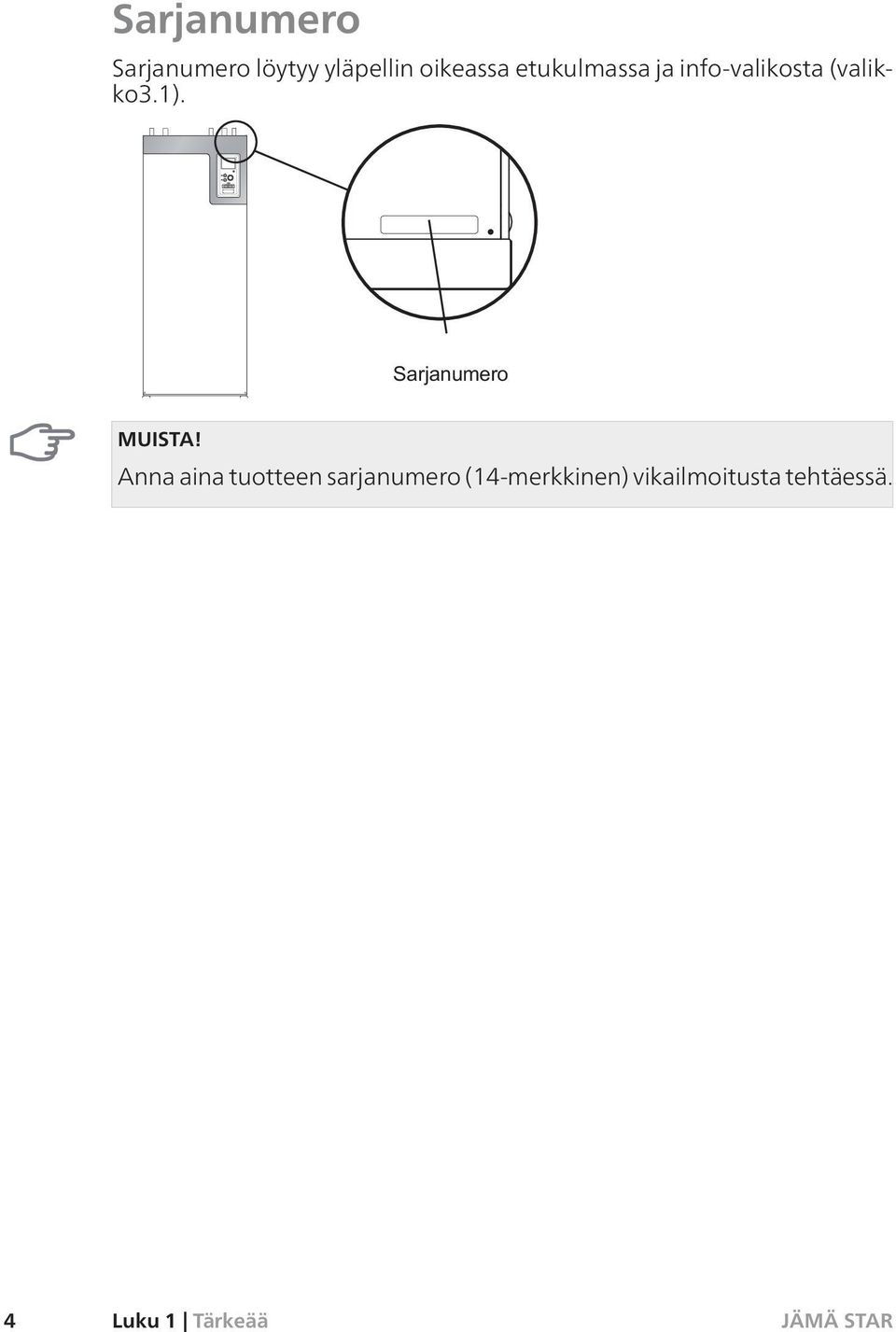 (valikko3.1). MUISTA!