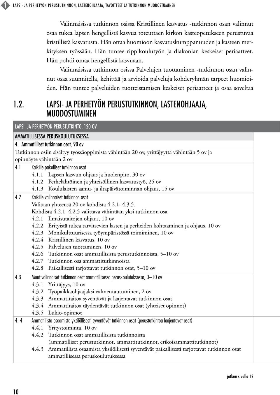 Hän tuntee rippikoulutyön ja diakonian keskeiset periaatteet. Hän pohtii omaa hengellistä kasvuaan.