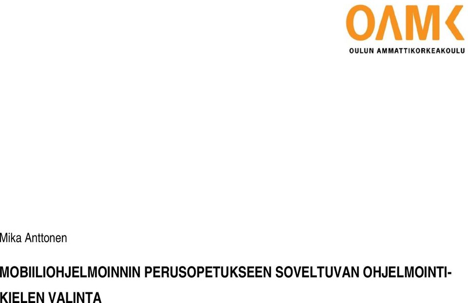 PERUSOPETUKSEEN