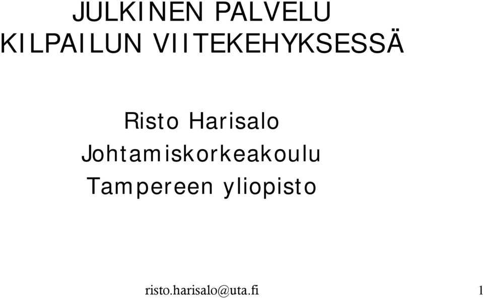 Johtamiskorkeakoulu Tampereen