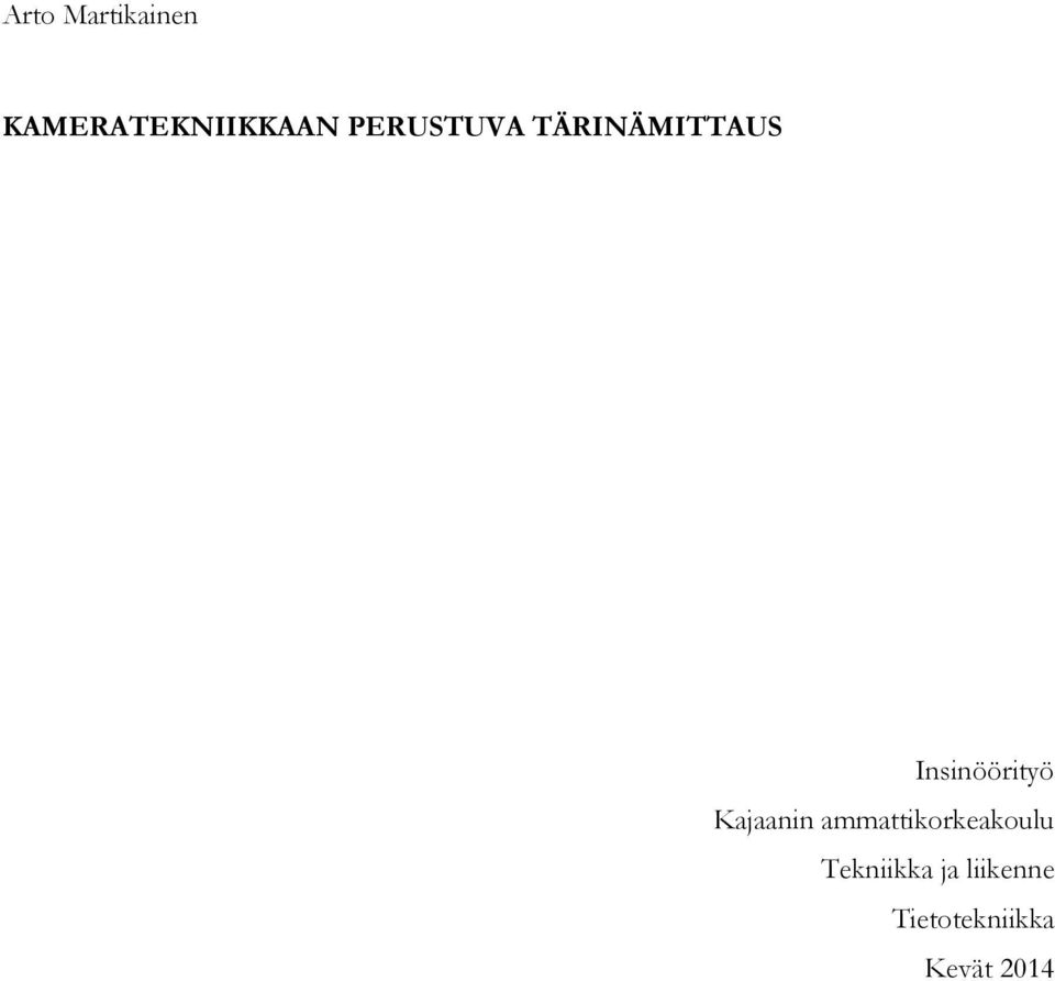 Kajaanin ammattikorkeakoulu