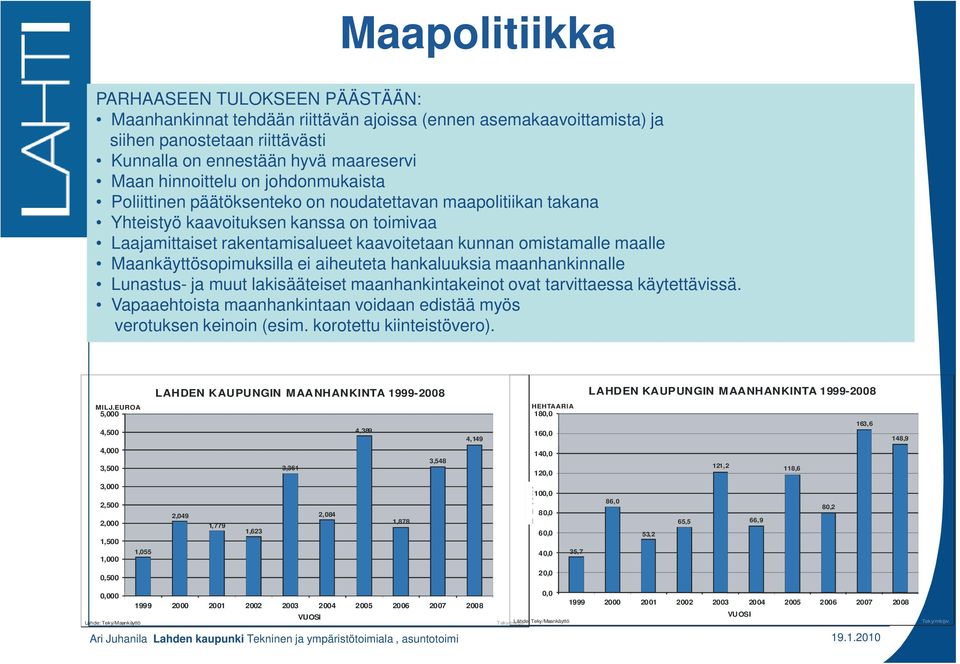 maalle Maankäyttösopimuksilla ei aiheuteta hankaluuksia maanhankinnalle Lunastus- ja muut lakisääteiset maanhankintakeinot ovat tarvittaessa käytettävissä.