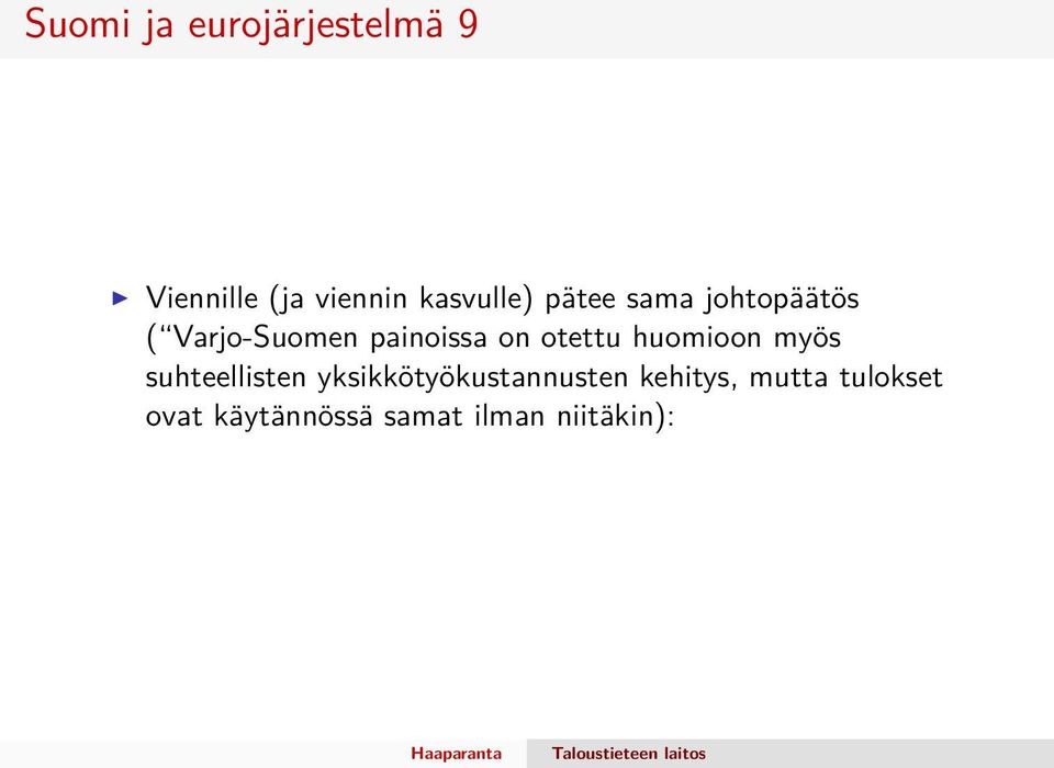 on otettu huomioon myös suhteellisten