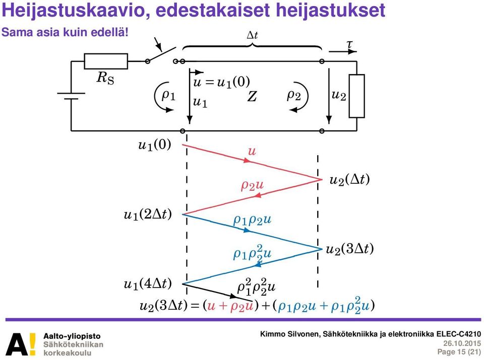 2 u ρ 1 ρ 2 u 3 u 2 ( t) ρ 1 ρ 2 u 2 (3 t) 2 u u 1 (4 t) 3 ρ 2 1 ρ2