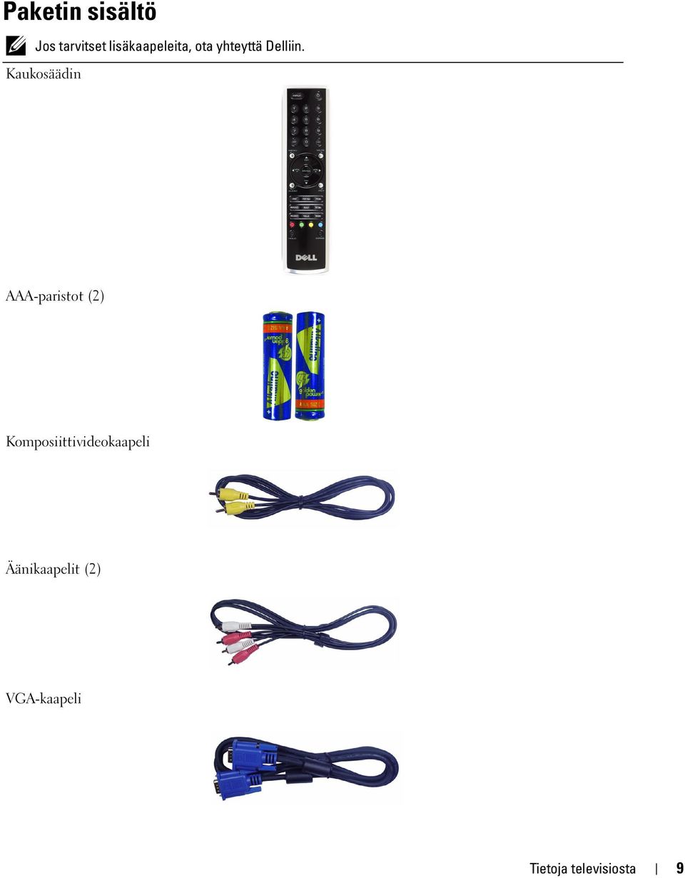 Kaukosäädin AAA-paristot (2)