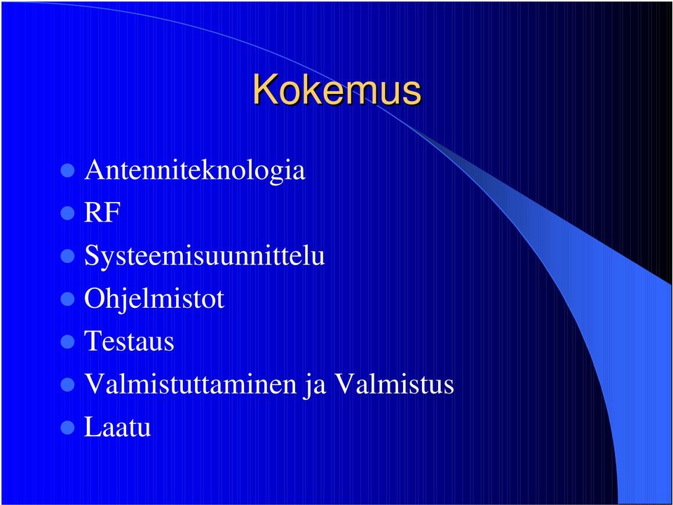 Ohjelmistot Testaus