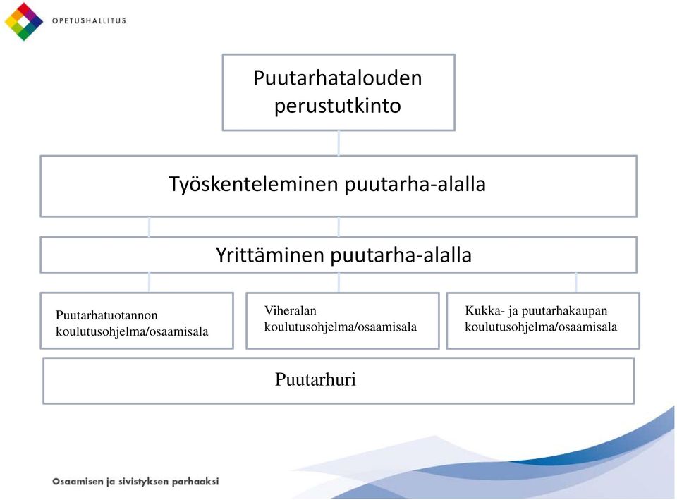 koulutusohjelma/osaamisala Viheralan