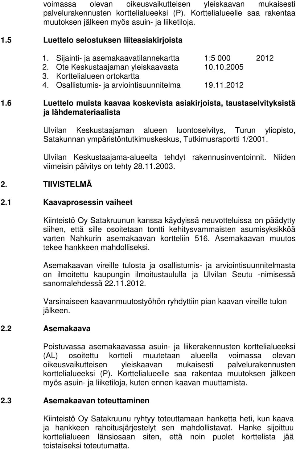 Osallistumis- ja arviointisuunnitelma 19.11.2012 1.