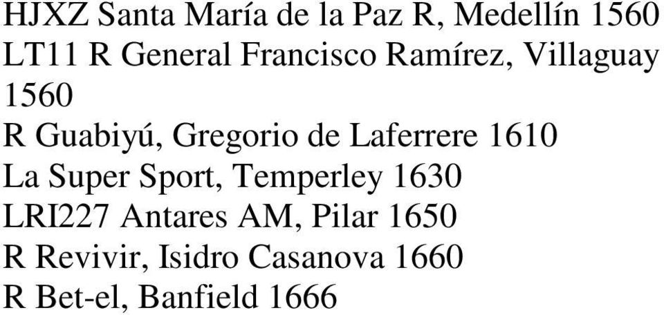 Laferrere 1610 La Super Sport, Temperley 1630 LRI227 Antares