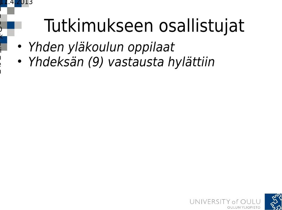 yläkoulun oppilaat