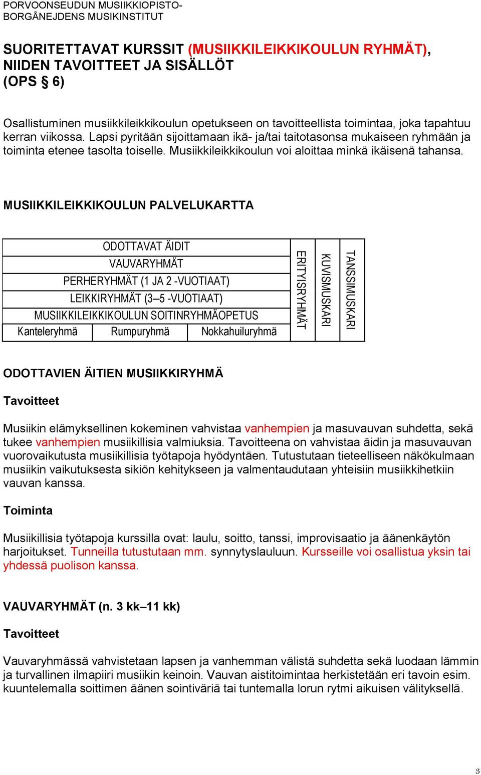 Musiikkileikkikoulun voi aloittaa minkä ikäisenä tahansa.