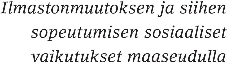 sopeutumisen